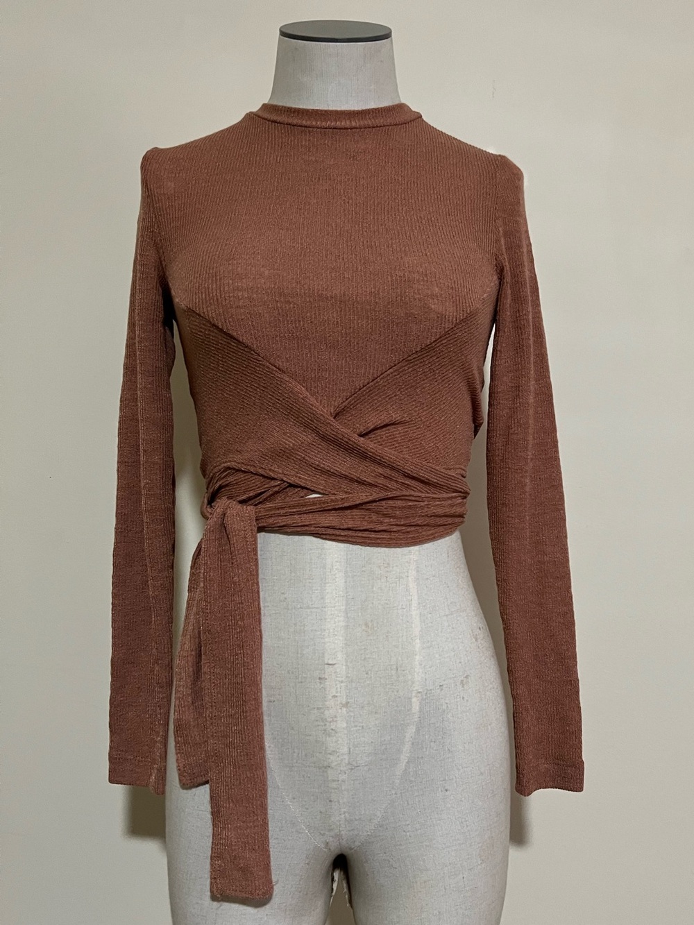 JLUXLABEL Marsia Wrap Top in Pecan